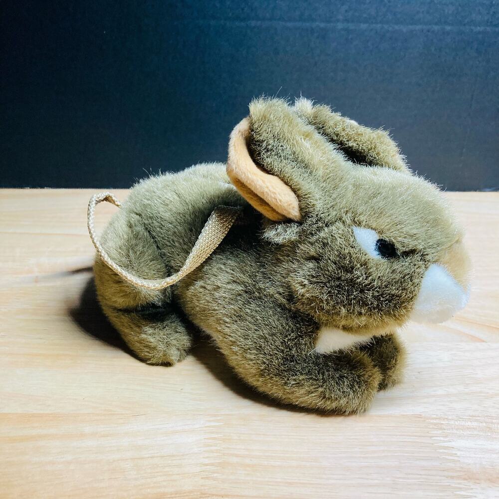 JAAG Plush Brown Bunny Rabbit Purse . Pre-Owned